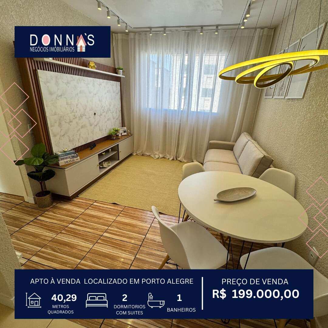 Apartamento à venda em Porto Alegre, Hípica, com 2 quartos, 40,29m²m²