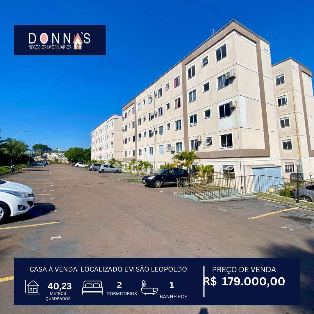 Apartamento à venda em São Leopoldo, com 2 quartos, 40,23m²