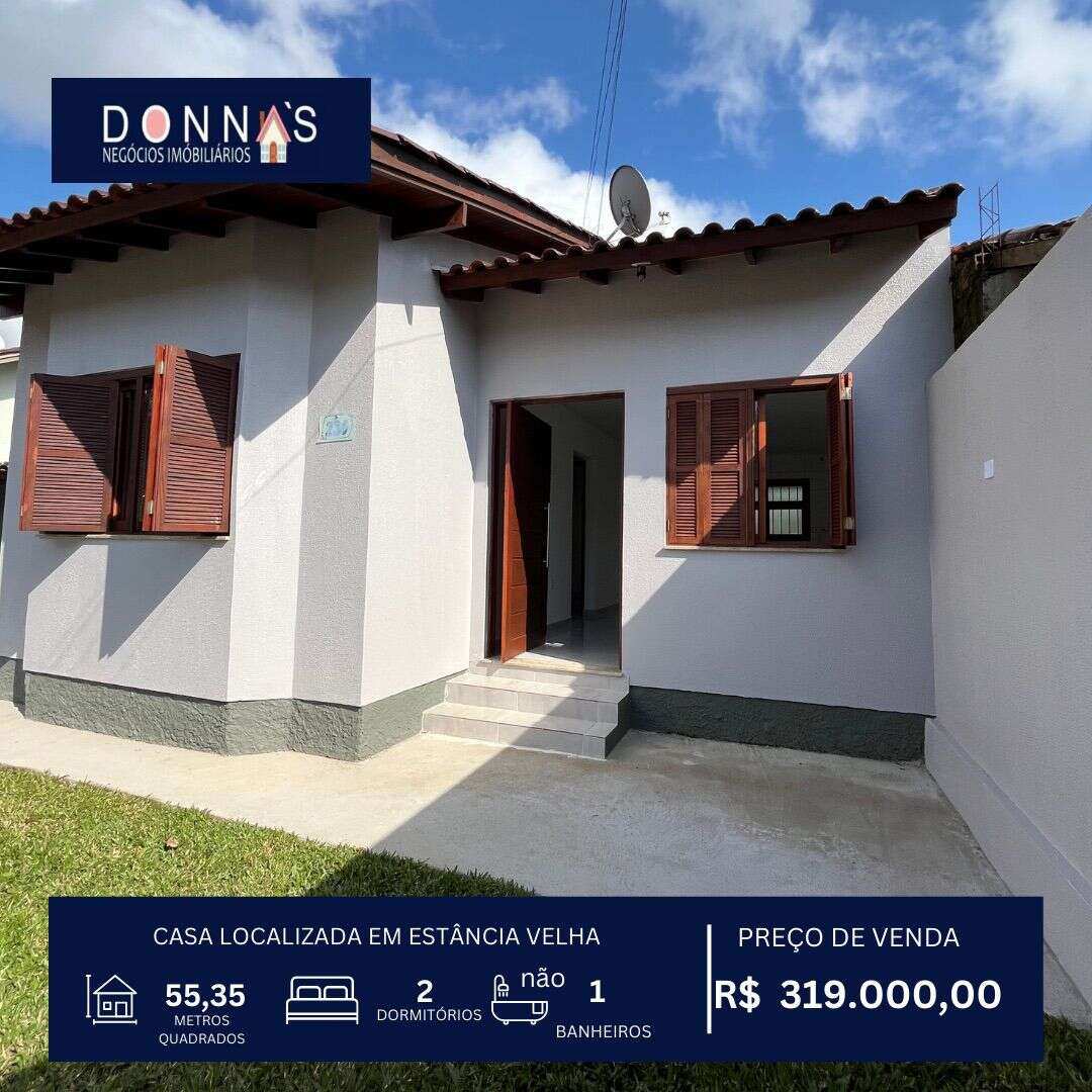 Casa à venda em Estância Velha, Campo Grande, com 2 quartos, 55,35m²m²